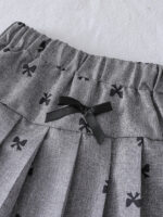 New spring and summer cross-border girls' lace floral ruffle collar vest + pleated A-line skirt two-piece set - Image 3