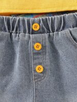 Cross-border exclusive three-piece set including a plaid collared shirt, a camisole vest, and heavy-duty washed denim jeans with fringed edges - Image 5